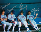 HERNANDEZ/DARLING/OJEDA/LYNCH NEW YORK METS ACTION SIGNED 8x10 - Autographed MLB Photos by Sports Memorabilia – Model 203829258296