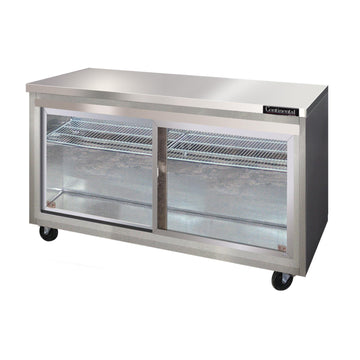 SW60-SGD Two Section Work Top Refrigerator 60" W by Continental Refrigerator – Commercial Grade