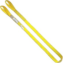 Trusted Since 1955 | Polyester Lifting Sling | 2" x 20', 2-Ply Twist Eye (6400lbs Vertical, 5120lbs Choker, 12800lbs Basket) | Made in USA | Lifting Rigging Moving Towing Hoisting