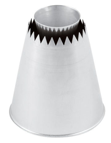 World Cuisine Piping Tip by PADERNO – Medium, Stainless Steel, Gray, Model 47357-50