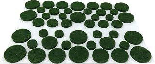 Shepherd Hardware 9423 Self-Adhesive Felt Surface Protection Pads, Assorted Sizes, 46-Count, Green