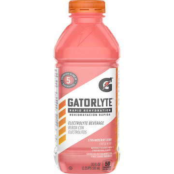 Gatorlyte Rapid Rehydration Electrolyte Beverage Kiwi Strawberry by Gatorade – 20 Fl Oz (Pack of 1), kiwi