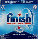 All in 1 Powerball Fresh Dishwasher Detergent Tablets by Finish – 85 Count (Pack of 1), Red, White, Blue, Model 89729