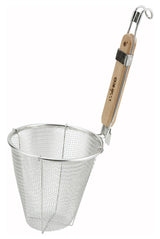 Strainer with Single Mesh by Winco – Medium, Stainless Steel, Stainless Steel, Tan, Model MSH-5