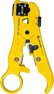 Jonard Tools UST-540 Universal Cable Stripping Tool with Cable Stop for Coax, Network, and Telephone Cables