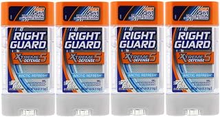 Right Guard Total Defense 5 Power Gel, Antiperspirant and Deodorant, Artic Refresh 4 Ounce 4 PK