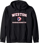Weston Massachusetts (MA) Zip Hoodie