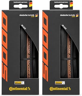 Continental Grand Prix 5000 - Road Bike Tire | The Best Allrounder in the Field - BlackChili, Vectran Breaker, LazerGrip, Active Comfort Technology, 2 Pack