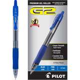 G2 Premium Gel Pens by PILOT – 1 Count (Pack of 12), Plastic, Blue Ink, Model 31021