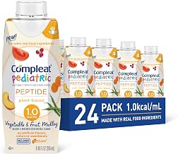 Compleat Pediatric Peptide 1.0mL, Vegetable and Fruit Medley Flavor, 24 Pk | Plant Based Nutritionally Complete Tube Feeding Formula