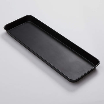 Black Rectangular Market Tray by American Metalcraft – 29.8" x 10.5" x 2", Melamine, Black, Model MT10
