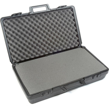Black Plastic Protective Storage Cases with Pinch Tear Foam 27-1/2"x16"x7" by Western Case Inc. – 27.5"L x 18"W x 8"H, Plastic, Black, Model FC50025-2751600700