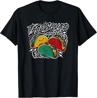 Cute Taco Squad Matching Family Crew for a Party Fiesta T-Shirt