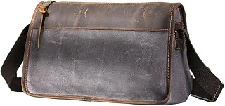 Genuine Leather Messenger Bag for Men Walnut Lambskin Laptop Briefcase Business Work Travel Bag