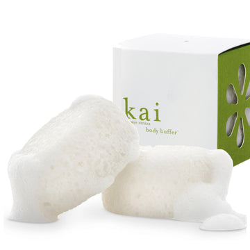 Body Buffer by kai – 2 Count (Pack of 1), Sponge, White, Model 93152620