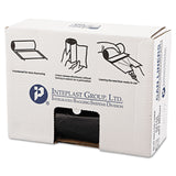 Group High-Density Commercial Can Liners Value Pack by Inteplast – 19.0 gallons, Foam, Black, Model IBS VALH4048K22