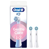iO Gentle Care Series Genuine Replacement Round Brushes by Oral-B – 2 Count (Pack of 1), Nylon, White., Model 08700216373487