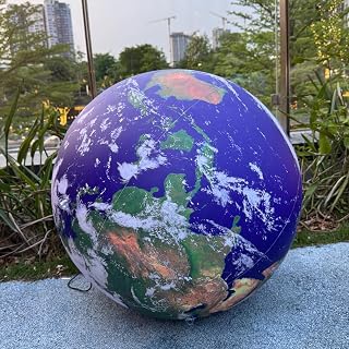 60'' Large Inflatable Globe, Inflatable Earth Planet Balloon for Educational Institution/Planetarium/Store/Club Decoration