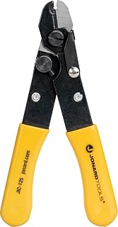 Jonard Tools Jonard JIC-125 Fiber Optic Stripper with Yellow Plastic Dipped Handle, 5-3/16" Length