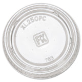 FABXL250PC - Portion Cup Lids by Fabri-Kal – 1.5-2.5 oz, 1.5 ounces, Polyethylene, Clear, Pack of 2500