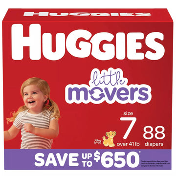 Little Movers Diapers by HUGGIES – B985, Rubber, Berry, Model 980310699