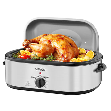 VEVOR Electric Roaster Oven, 20QT Capacity, Silver
