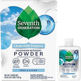Seventh Generation Dishwasher Detergent Powder + Rinse Aid, Free & Clear
