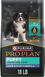 Purina Pro Plan Lamb and Rice Formula Dry Puppy Food, High Protein Healthy Dog Food, 18 lb. Bag