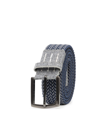 Cheers 2.0 Belt by TravisMathew – Medium, Polyester Blend, Dark Blue/Dark Grey, Model 1MAA245