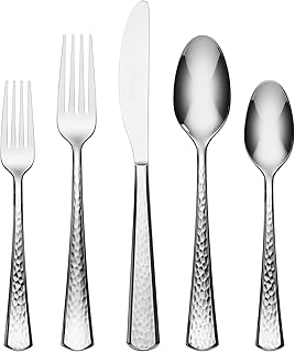 Oneida Etta 20-Piece 18/0 Silverware Set for 4, Flatware | mirror finish, dishwasher safe | includes knives, forks, and spoons | heavy duty, cutlery set for kitchen and dining