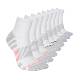 Women's 8-Pack Work Line High Quarter Crew Socks by Skechers – Polyester, White, Model S602162