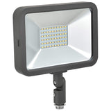 LED Flood Light by Global Industrial – 9.3"L x 1.65"W x 10.08"H, Die Cast Aluminum Housing, Bronze, Model CSFL-30A-5K