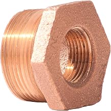 SIAM 1" X 1/2" Brass Bushing, MNPT X FNPT