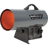 Workhorse , 30K - 60K BTU LP Forced Air Heater by Dyna-Glo – 19.31"L x 8.13"W x 13.5"H, Steel, Gray, Model LPFA60WH