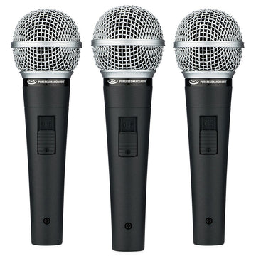 UC1S Ultra-Clear Dynamic Vocal Microphone (3 Pack) by Pure Resonance Audio – 3 Pack, Alloy Steel, Model PRA-UC1S 3 Pack