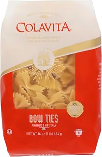 COLAVITA Farfalle Bow Ties Pasta, Kosher, 1 LB (Pack Of 20)
