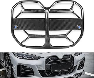 Real Dry Carbon Fiber Car Grille Racing Front Bumper CSL Style Replacement Grill Compatible For BMW 4 Series G26 4-door Gran 2021+