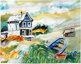 PM1517 House & Boat Place Mat - 14 x 18 in. - Set of 4