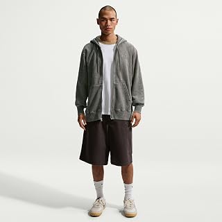 Nike Men's Sportswear Club Washed Full-zip Fleece Hoodie