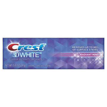 3d White Whitening Toothpaste by Crest – 0.85 Ounce (Pack of 36), Pack of 36, Model 26151