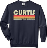 CURTIS Surname Funny Retro Vintage 80s 90s Birthday Reunion Comfort Colors Adult Sweatshirt