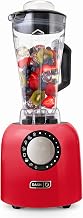 Dash Chef Series Deluxe Digital Blender - 1400W Professional High Speed Blender for Smoothies, Soups & Frozen Drinks, 64 oz BPA-Free Tritan™ Pitcher, 8 Presets, Stainless Steel Blades, USB Port - Red