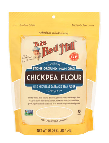Bobs Red Mill Garbanzo Bean Flour by Bob's Red Mill – 16 Ounce (Pack of 4), Pack of 4, Model 1260S16
