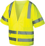 Pyramex RVZ31 Series Class 3 Safety Vest Hi-Vis Lime 2X Large