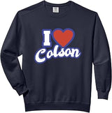 I Love Colson Comfort Colors Adult Sweatshirt