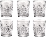 Bormioli Rocco Bartender Stone 13.25 oz. Double Old Fashioned DOF Drinking Glasses for Cold Drinks, Juices, and Cocktails, Clear, Set of 6