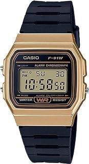 Casio F91W Series | Digital Watch | Water Resistant | LED Light | 1/100 SEC Stopwatch | Regular Time Keeping (HR, Min, SEC, PM, Date, Day) | Daily Alarm | Lightweight | 7 Year Battery
