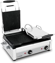 Eurodib Commercial Panini Grill, Double Ribbed Plates, 24 – UTS SFE02365240 | Advanced heating technology, intuitive controls, sturdy construction, consistent results every press