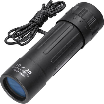 Lucid 10x25 Monocular Binocular (Black) by Barska – 10x25mm, Black, Model AA10310