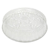 Round CaterWare Dome-Style Food Container Lids, 1-Comp, Clear, 16dia, 50/Carton